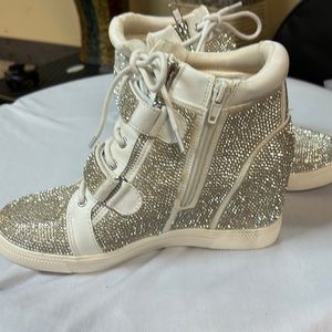 INC International Concepts Women's Debby Wedge Sneakers,
